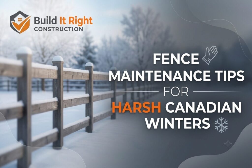 Fence Maintenance Tips for Harsh Canadian Winters