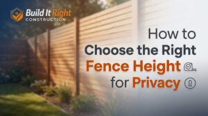 How to Choose the Right Fence Height for Privacy