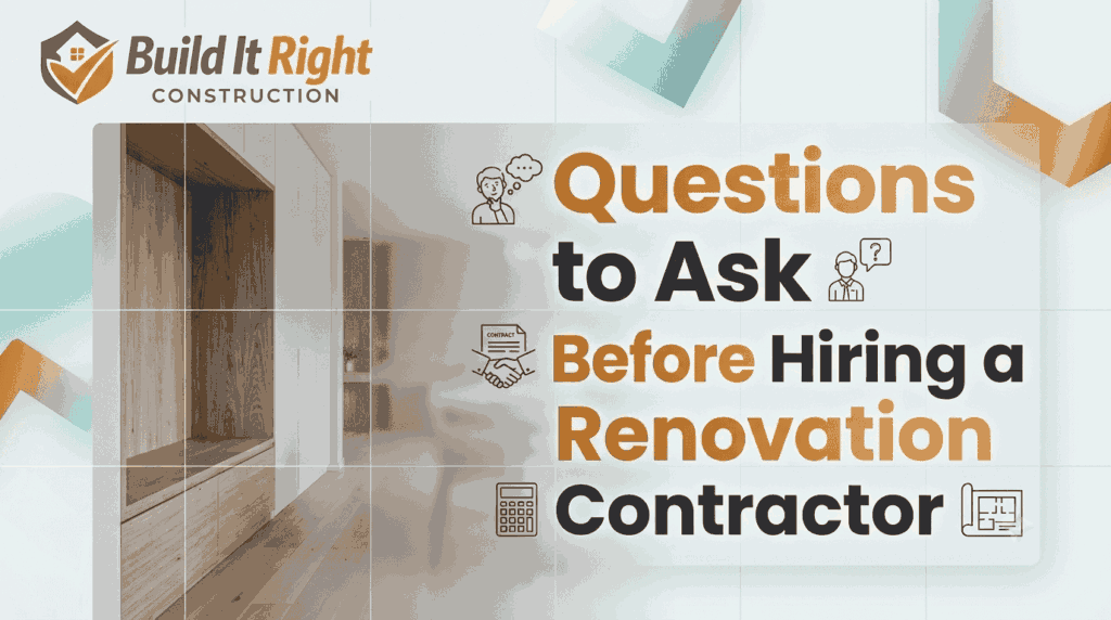 Questions to Ask Before Hiring a Renovation Contractor